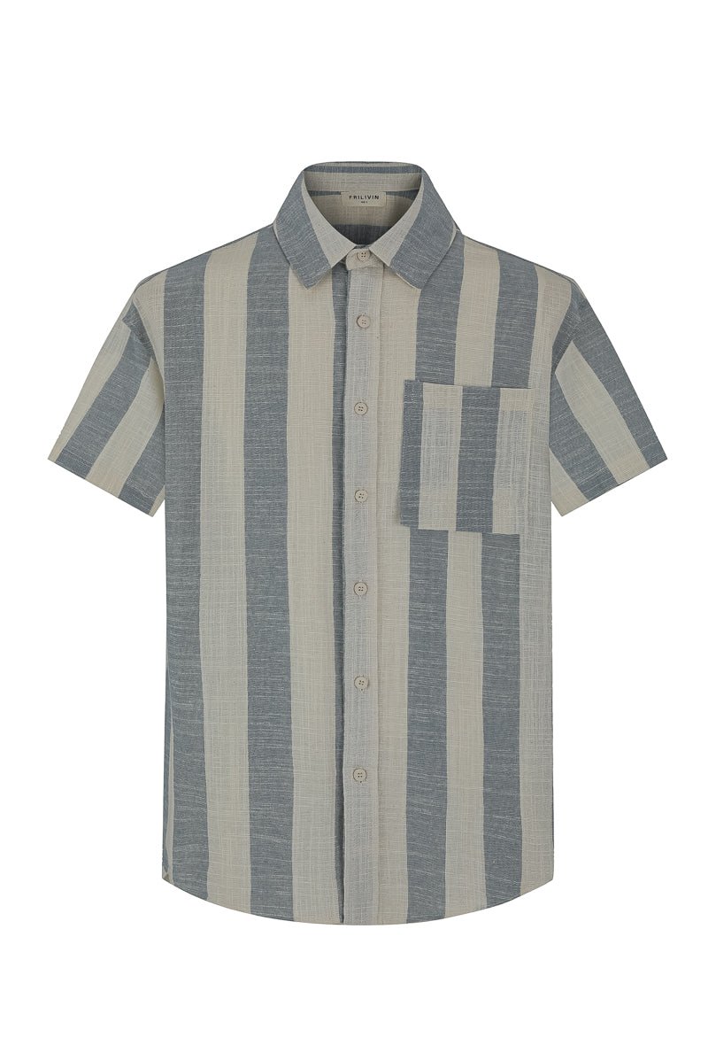 Ensemble chemise short à rayure - Frilivin