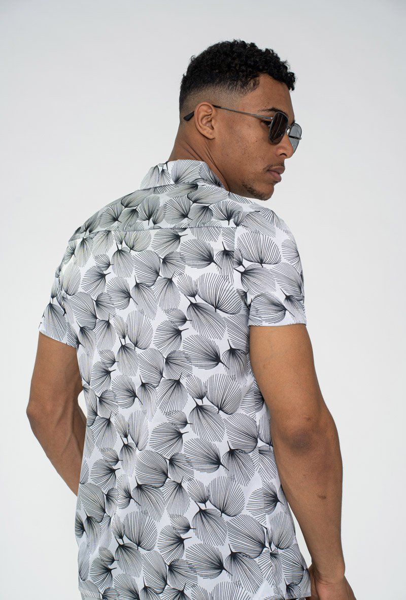 Ensemble chemise short fleuri à motifs floral – Frilivin