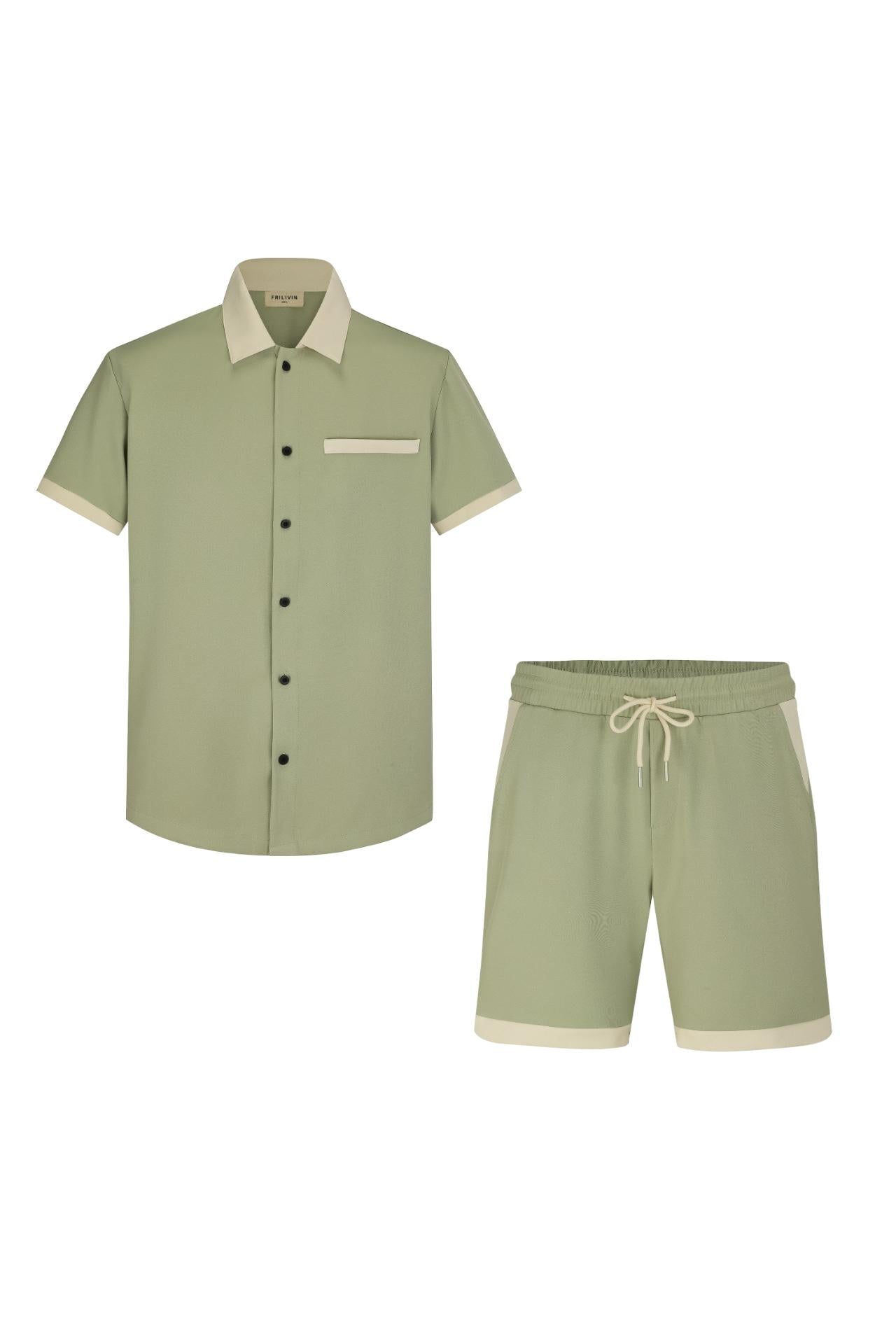 Ensemble chemise short style bowling - Frilivin