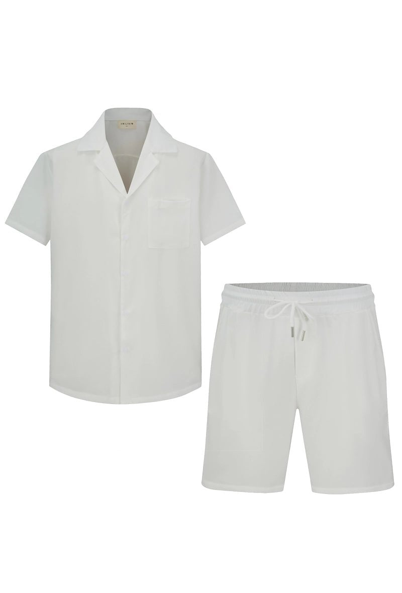 Ensemble détente uni chemise short - Frilivin