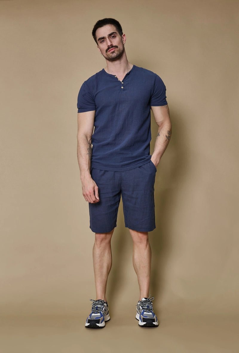 Ensemble polo short uni effet lin - Frilivin