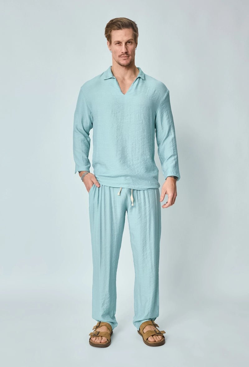 Ensemble pull pantalon fin uni - Frilivin