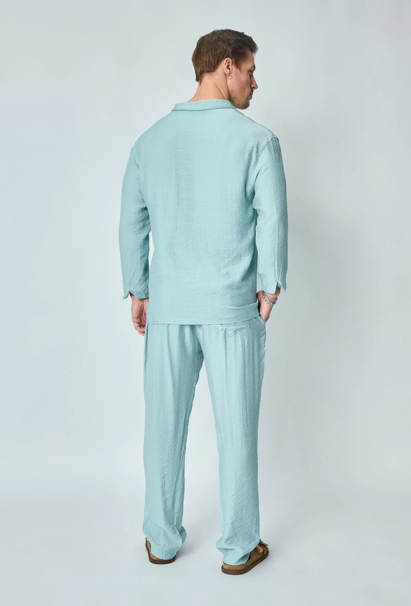 Ensemble pull pantalon fin uni - Frilivin