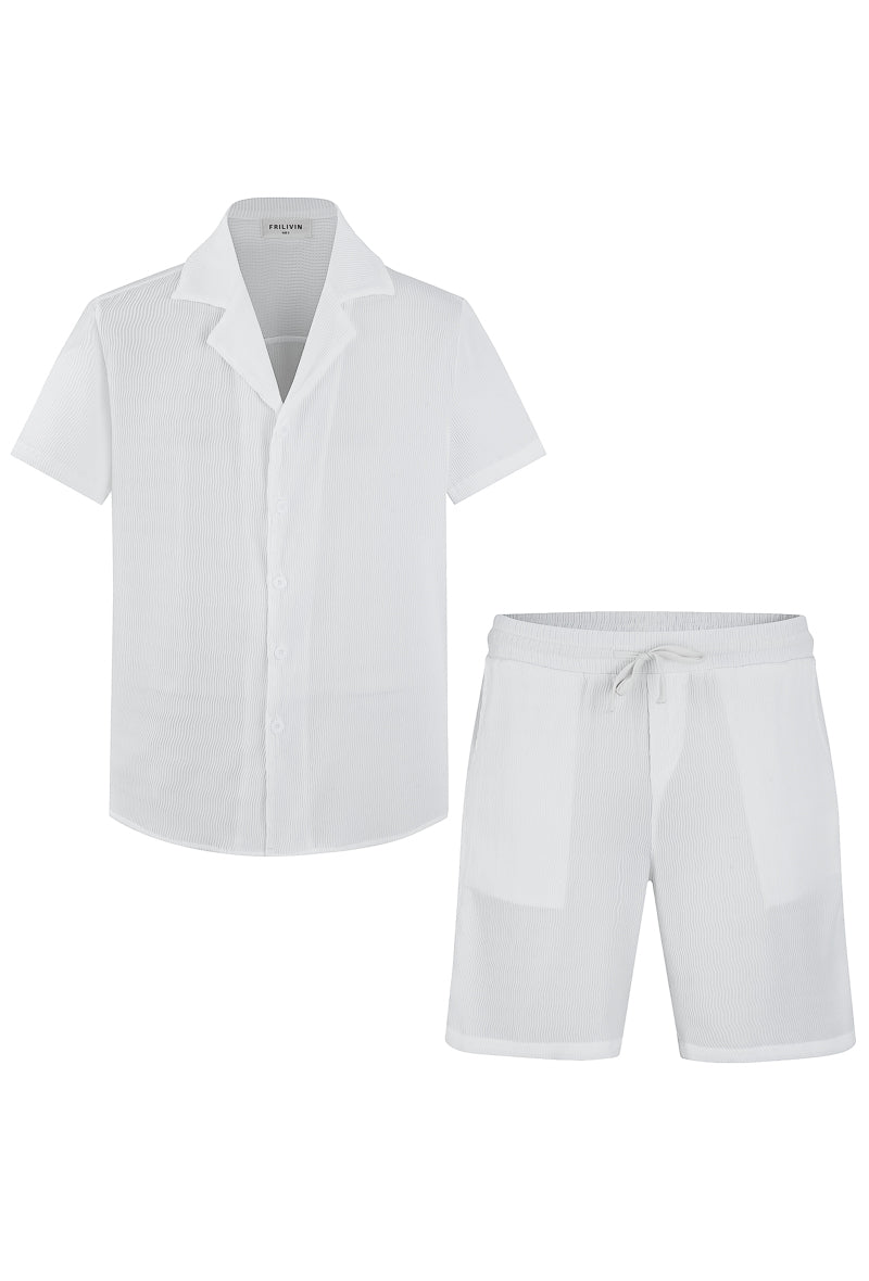 Shirt shorts set Frilivin