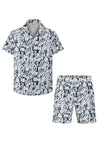 Ensemble short et chemise a motifs abstraits - Frilivin