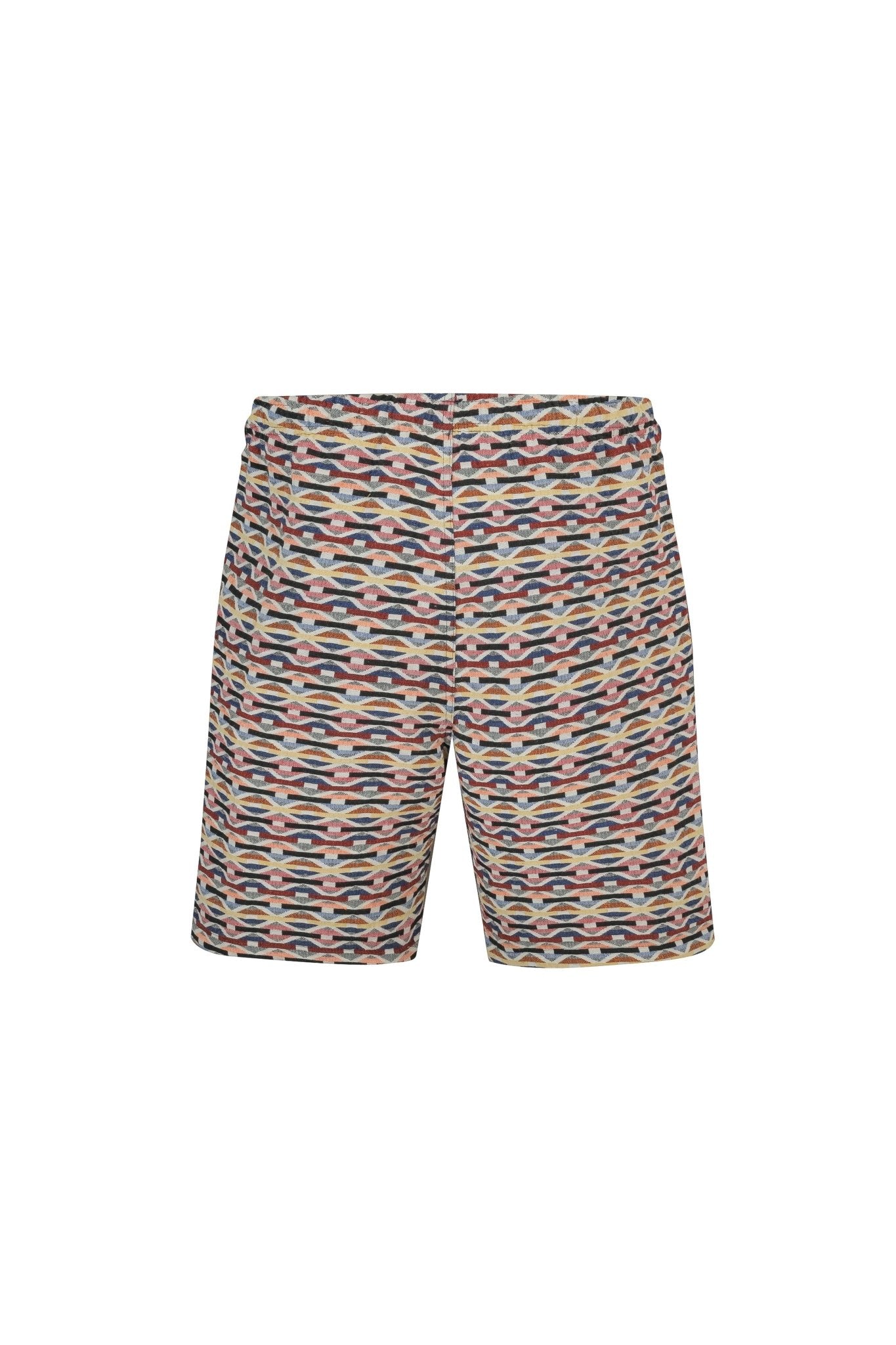 Ensemble short et chemise a motifs géométriques - Frilivin