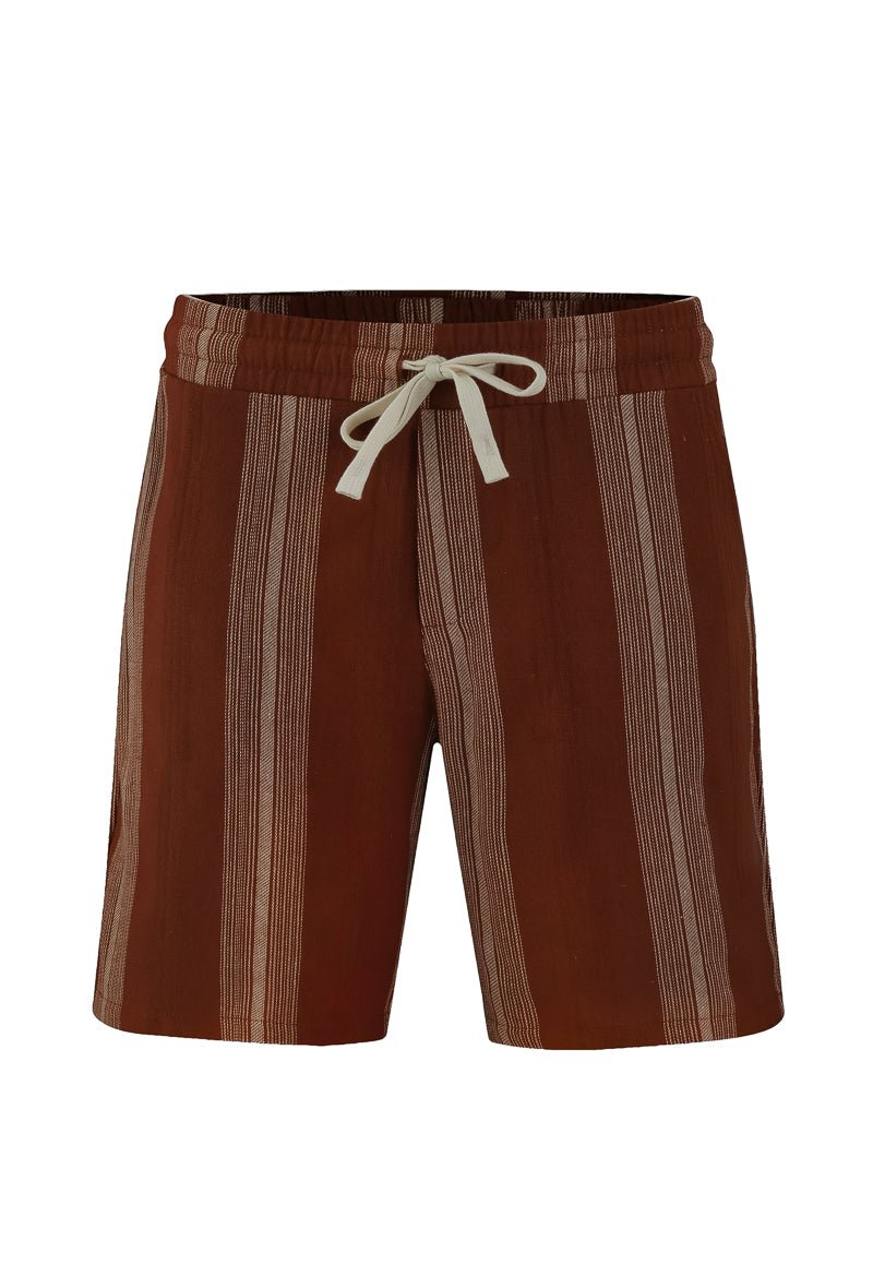 Ensemble short et chemise a rayures - Frilivin