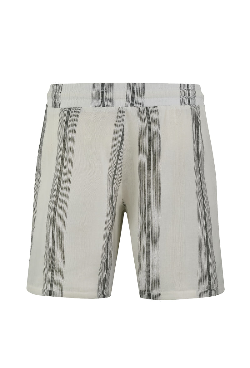 Ensemble short et chemise a rayures - Frilivin