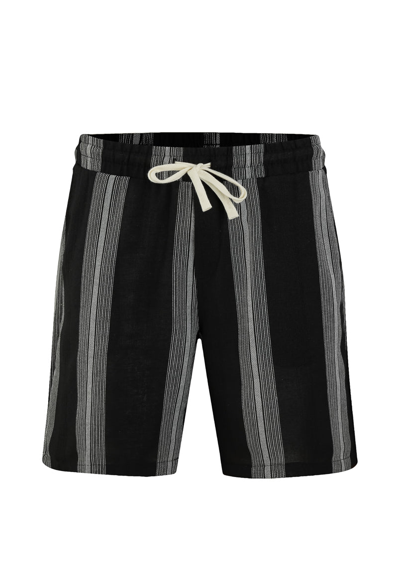 Ensemble short et chemise a rayures - Frilivin