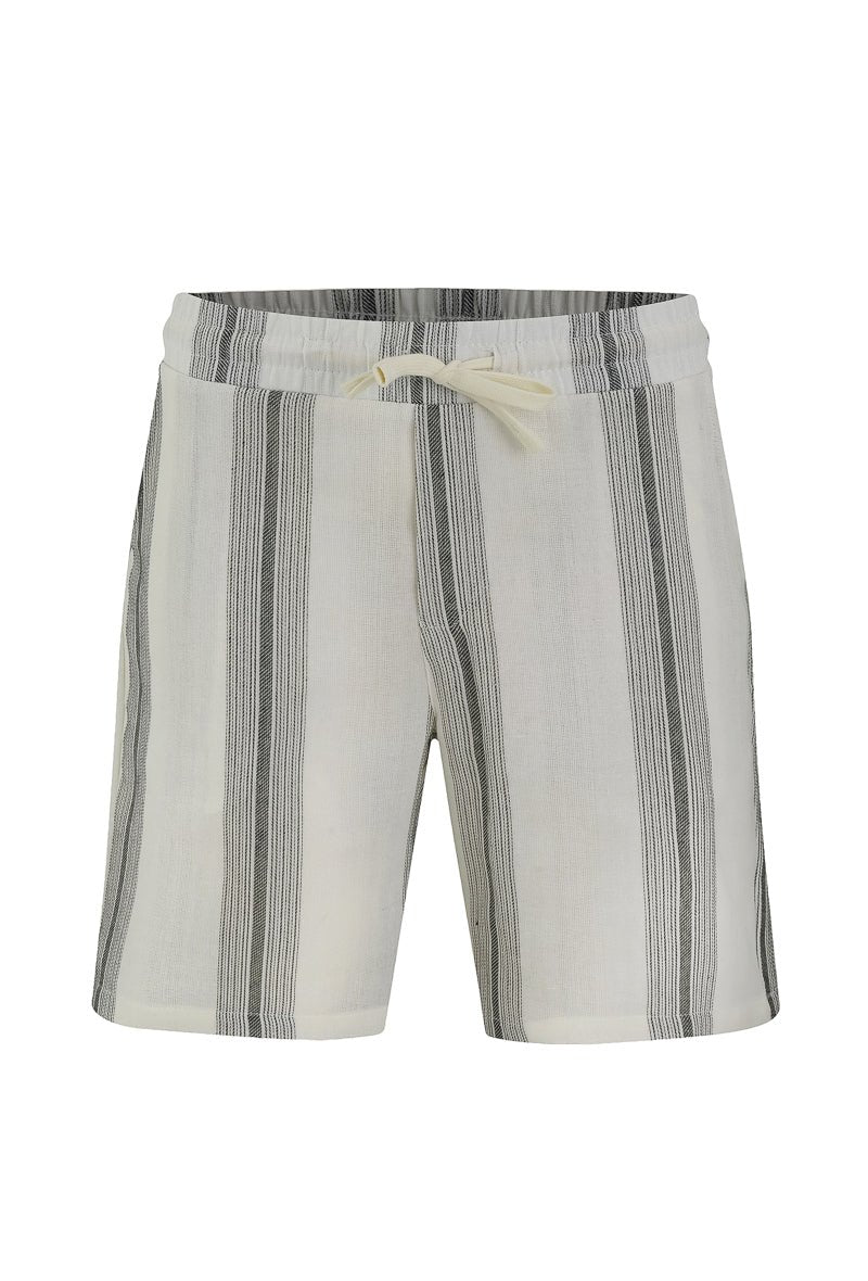 Ensemble short et chemise a rayures - Frilivin