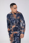 Ensemble sweat & jogging motif tie and dye imprimé - Frilivin