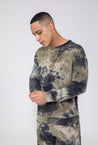 Ensemble sweat & jogging motif tie and dye imprimé - Frilivin