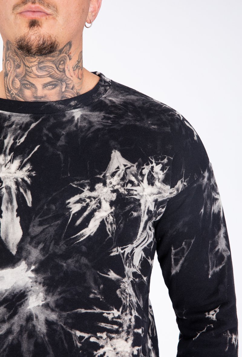 Ensemble sweat & jogging motif tie and dye imprimé - Frilivin