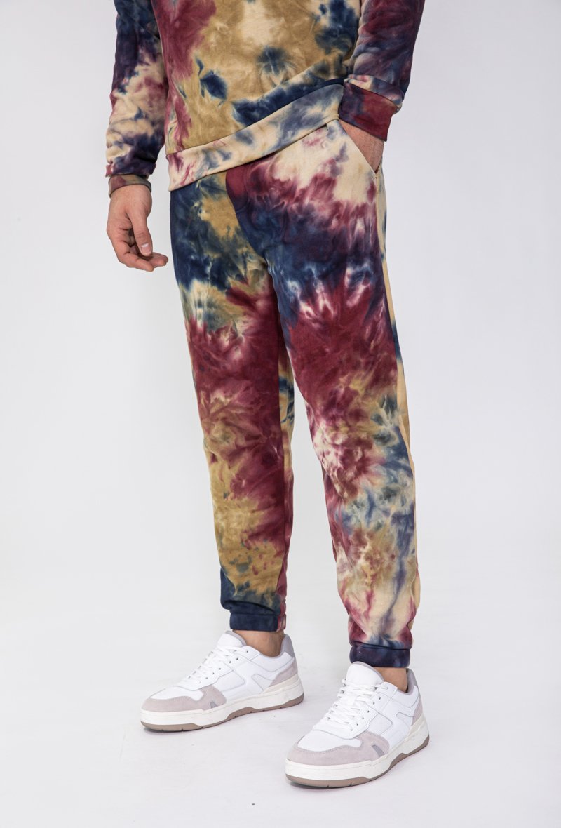 Ensemble sweat & jogging motif tie and dye imprimé - Frilivin