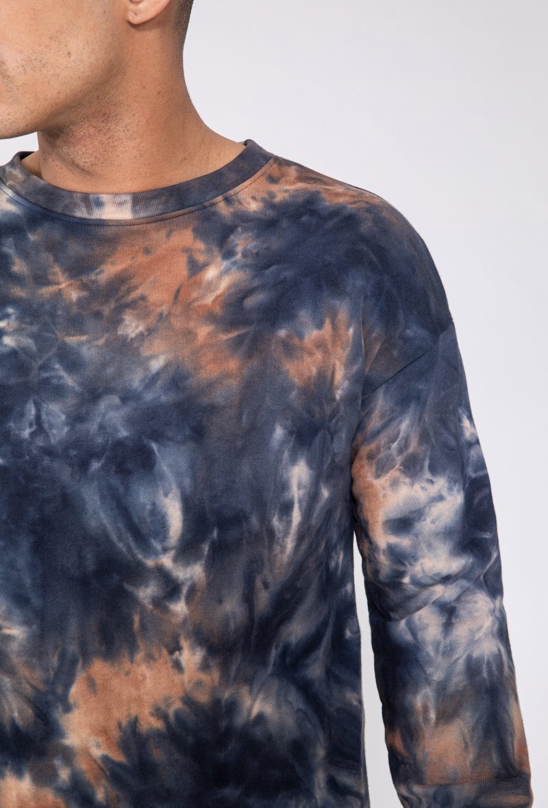 Ensemble sweat & jogging motif tie and dye imprimé - Frilivin