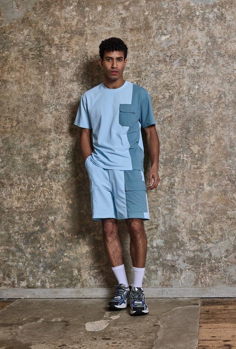 Ensemble t-shirt short bicolore