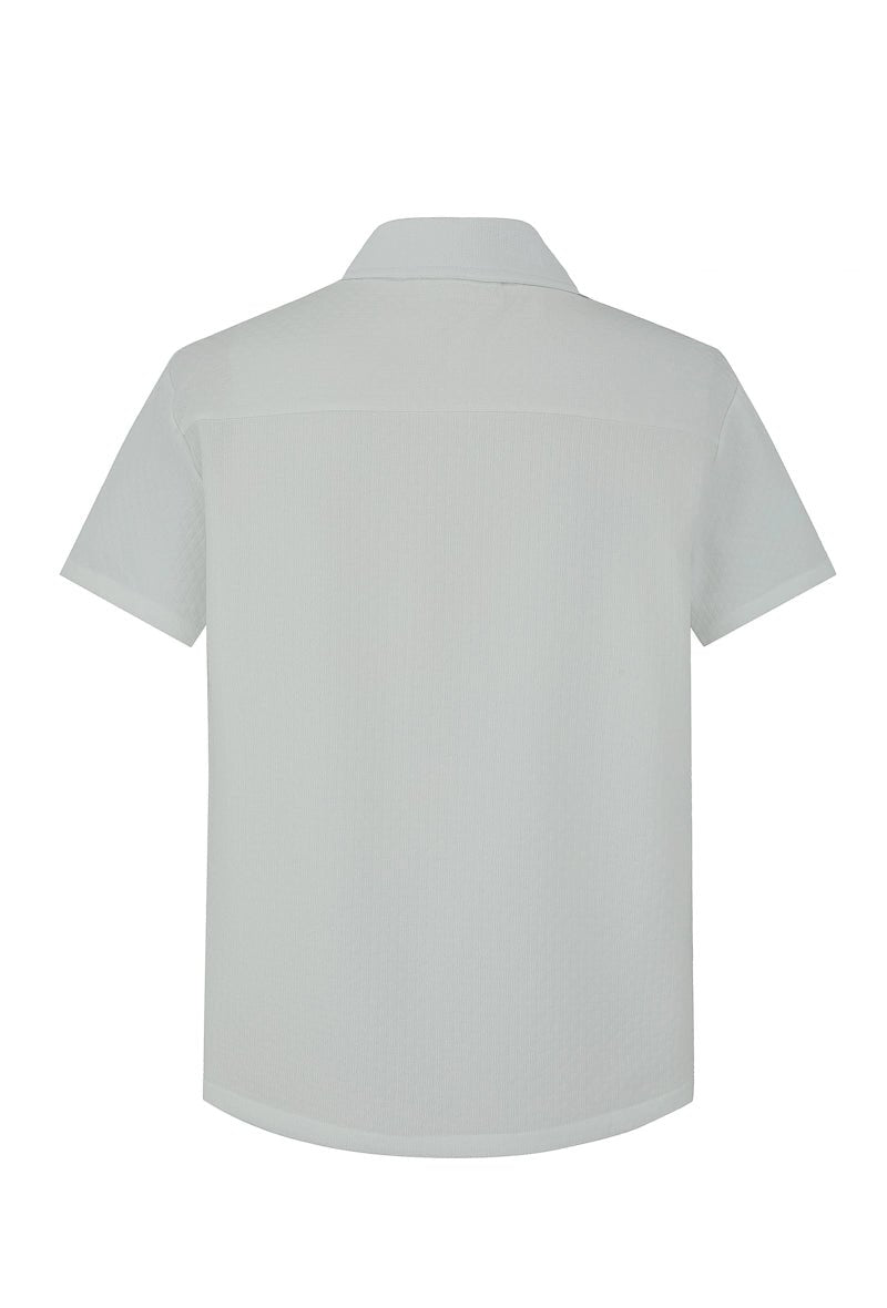 Ensemble uni chemise manches courtes short - Frilivin