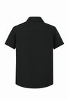 Ensemble uni chemise manches courtes short à motifs géométriques - Frilivin