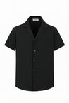 Ensemble uni chemise manches courtes short à motifs géométriques - Frilivin