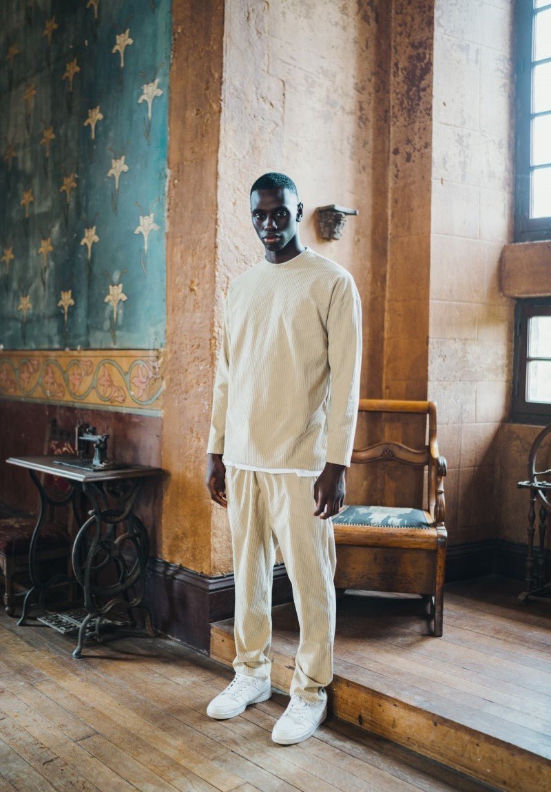 Ensemble uni pull pantalon cotelé - Frilivin