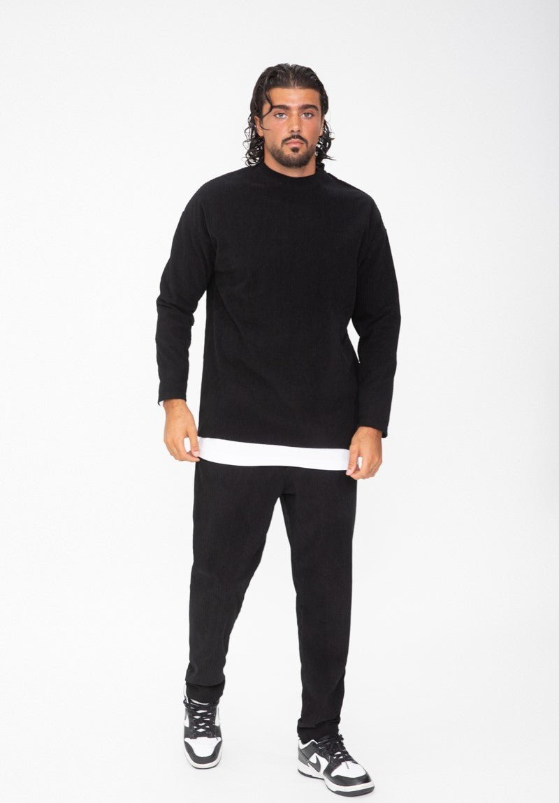 Ensemble uni pull pantalon cotelé - Frilivin