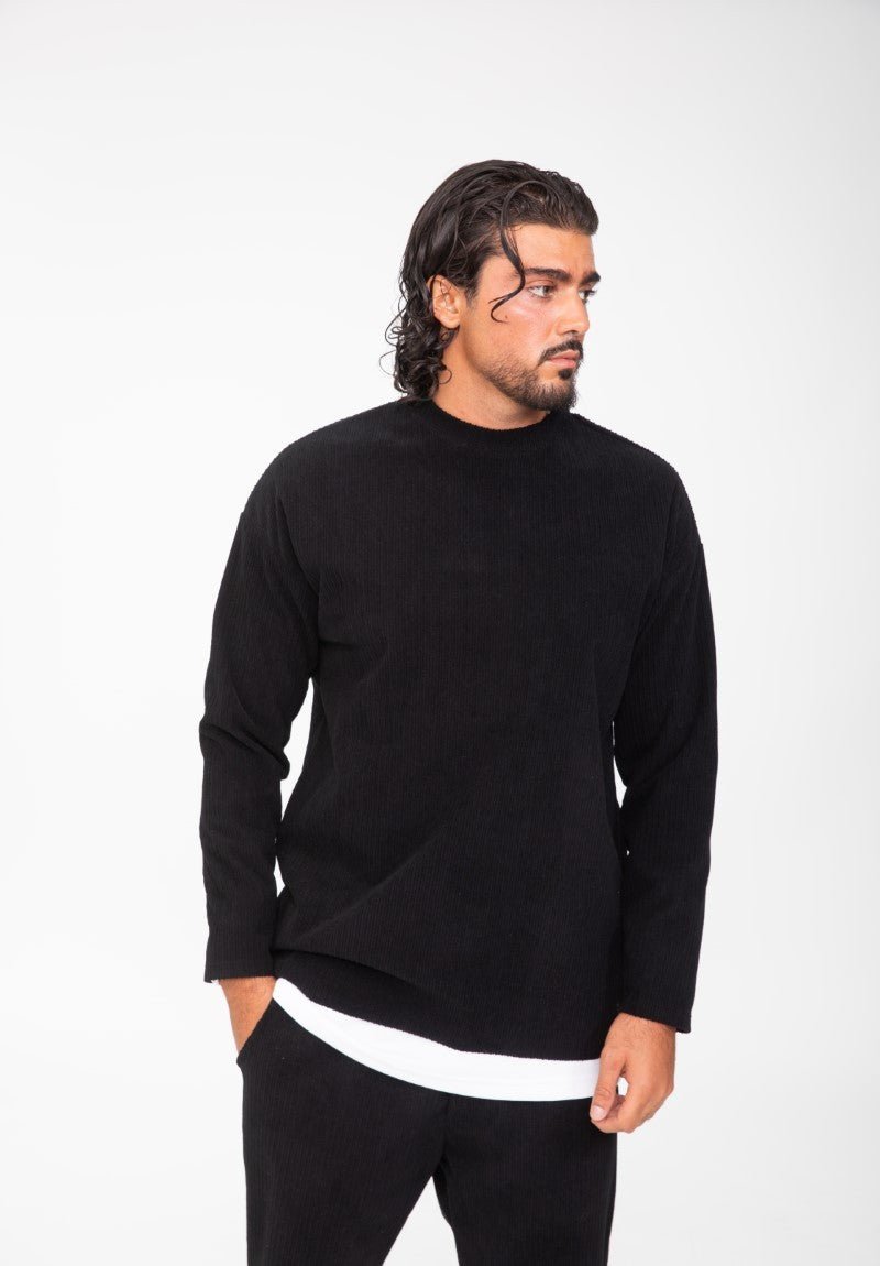 Ensemble uni pull pantalon cotelé - Frilivin