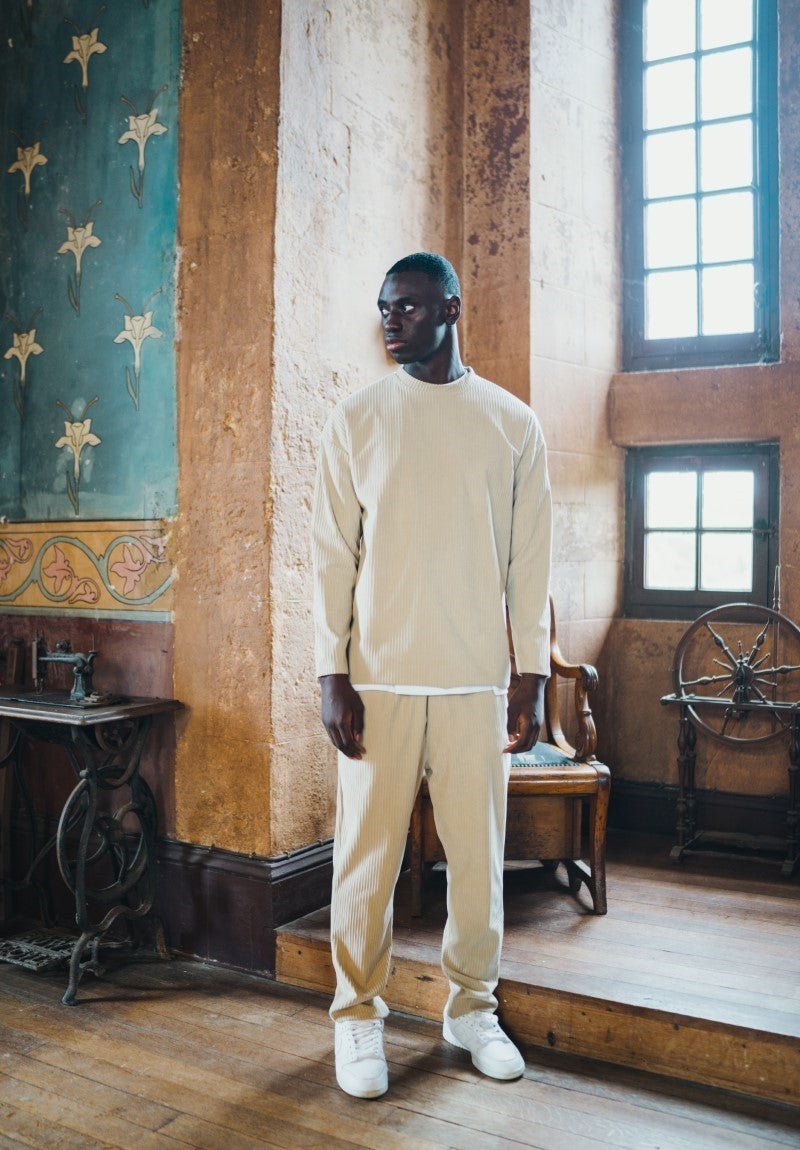 Ensemble uni pull pantalon cotelé - Frilivin