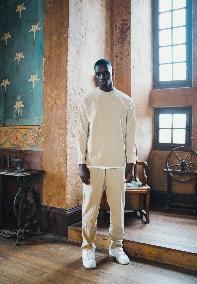 Ensemble uni pull pantalon cotelé - Frilivin