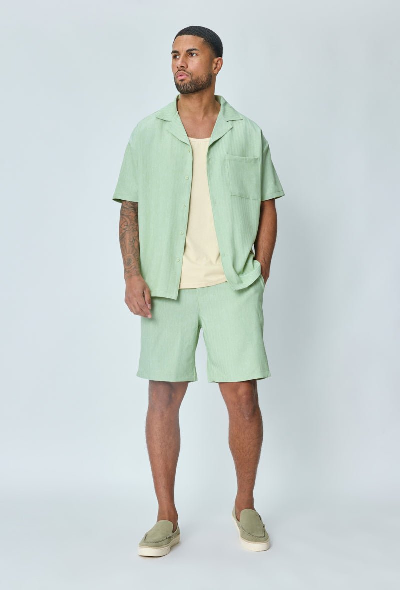 Plain shirt shorts set – Frilivin