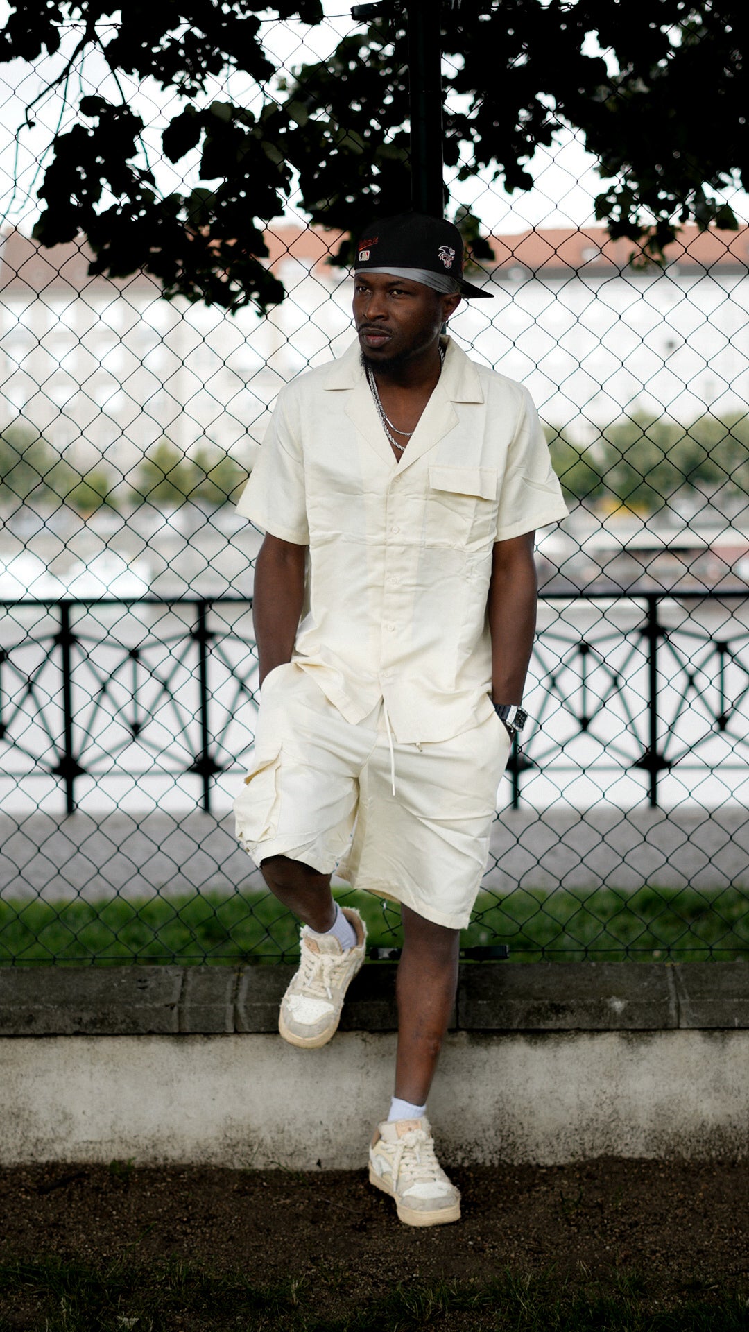 Ensemble uni détente chemise short