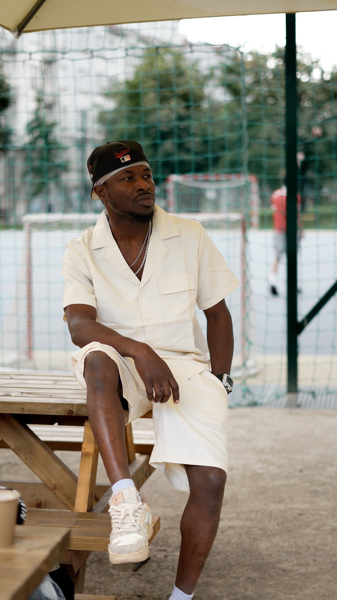 Ensemble uni détente chemise short