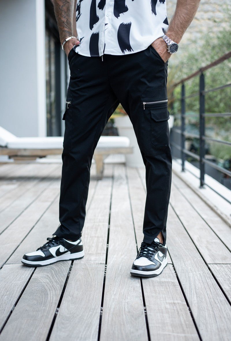 Jogger pant cargo avec detail zippé - Frilivin