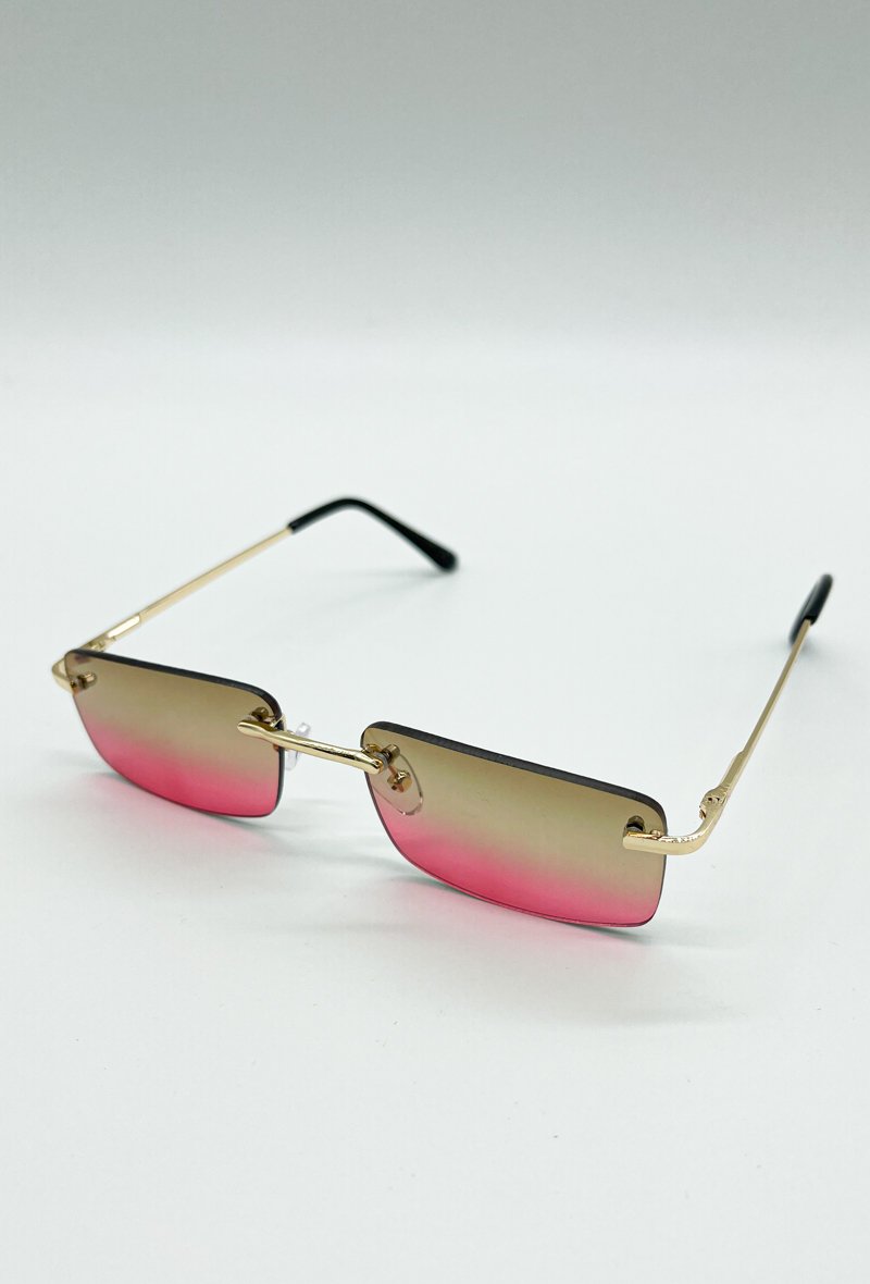 Lunettes rectangulaires sans monture - Frilivin