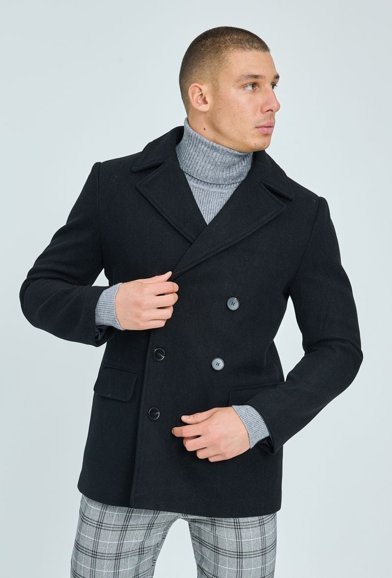 Manteau classique à boutonnage croisé - Frilivin