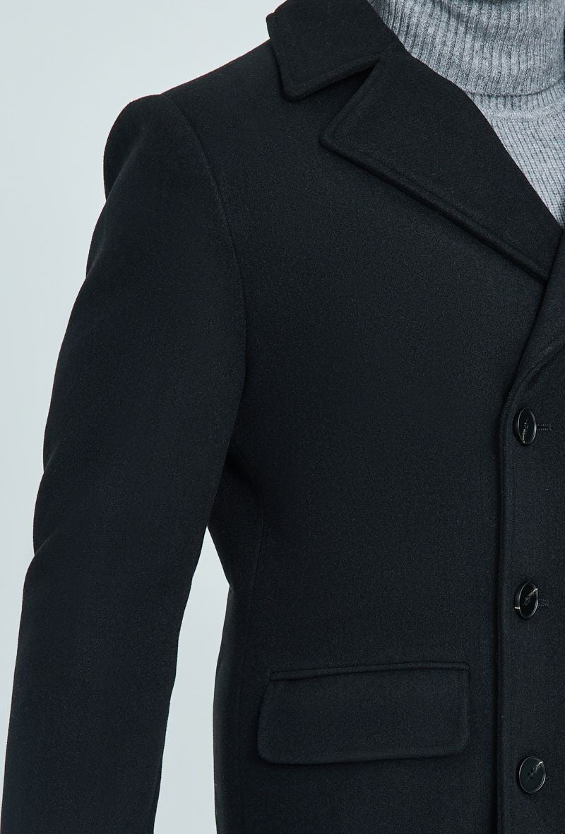 Manteau classique à boutonnage croisé - Frilivin