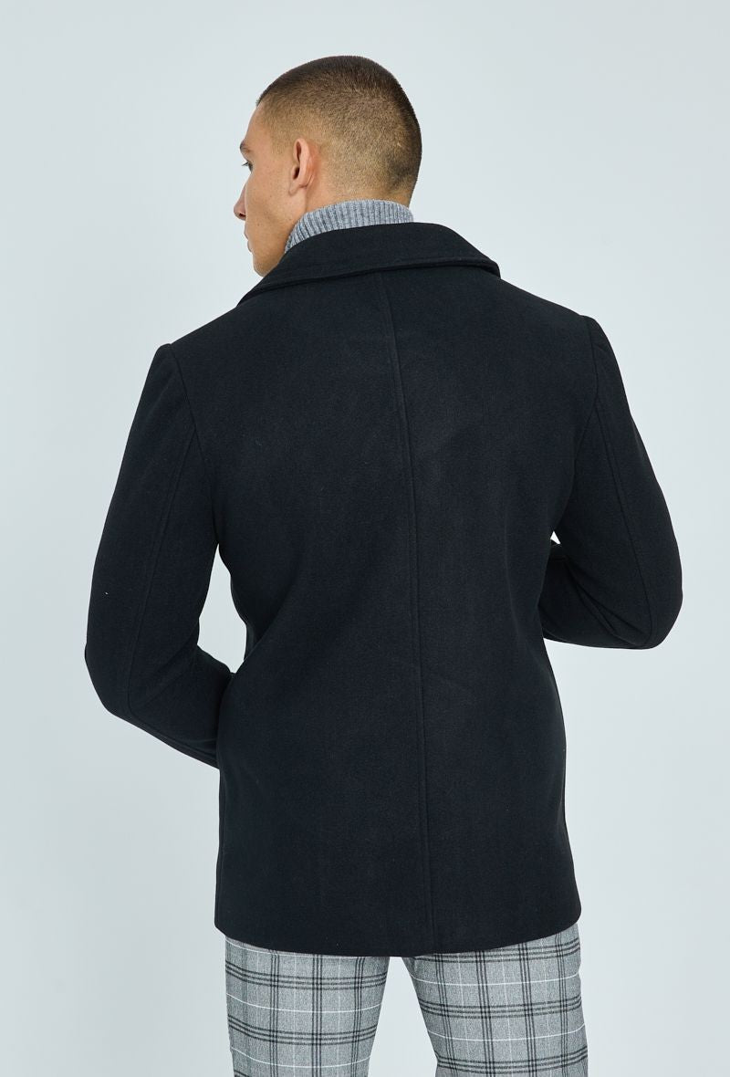 Manteau classique à boutonnage croisé - Frilivin