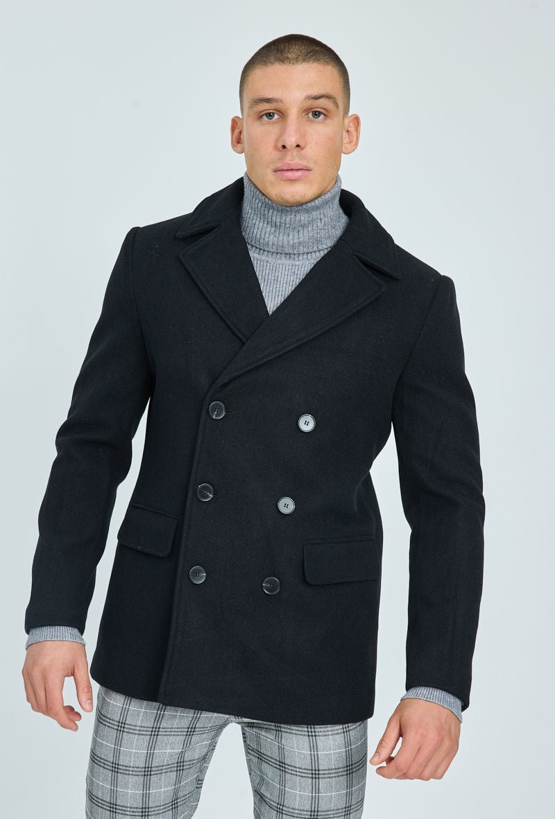 Manteau classique à boutonnage croisé - Frilivin