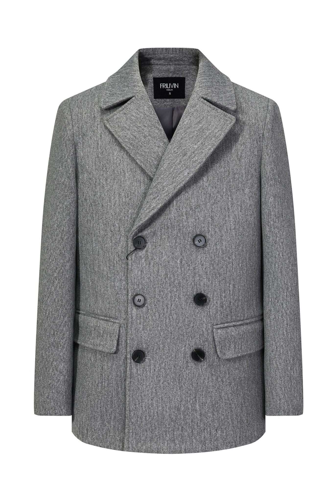 Manteau classique à boutonnage croisé - Frilivin