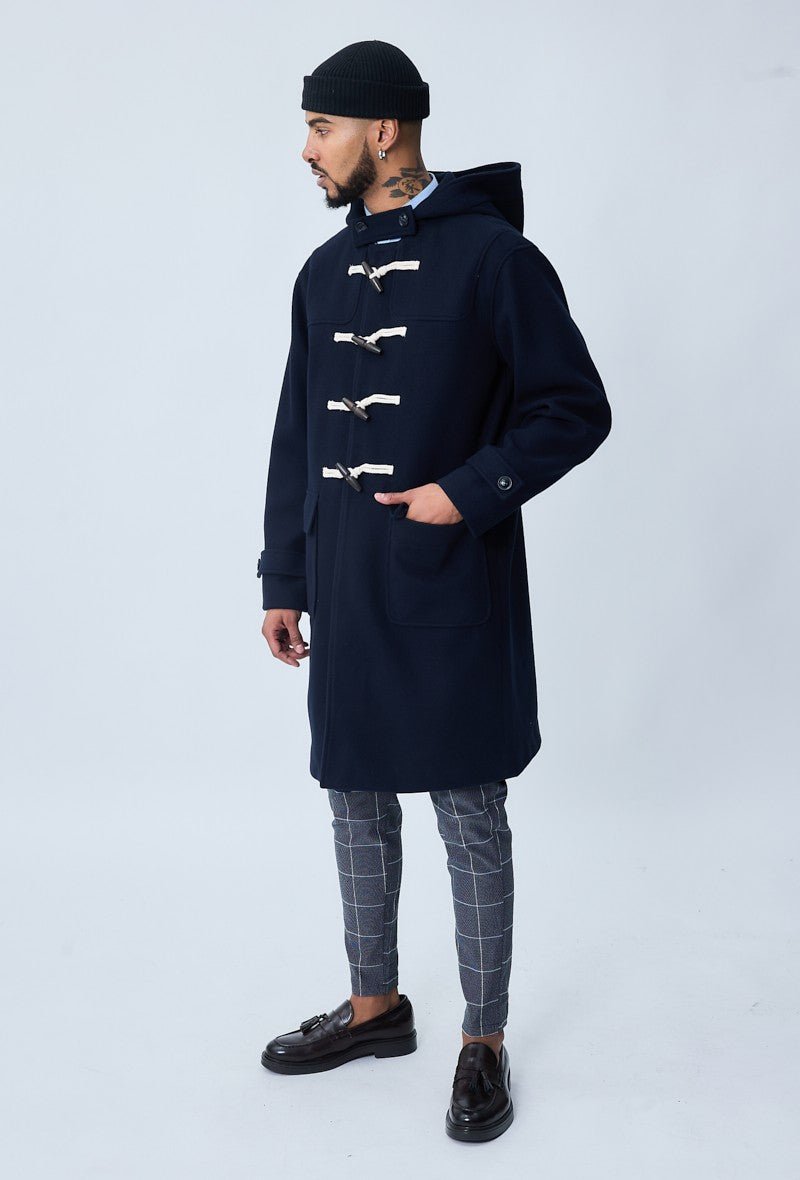 Manteau dufflecoat à capuche - Frilivin