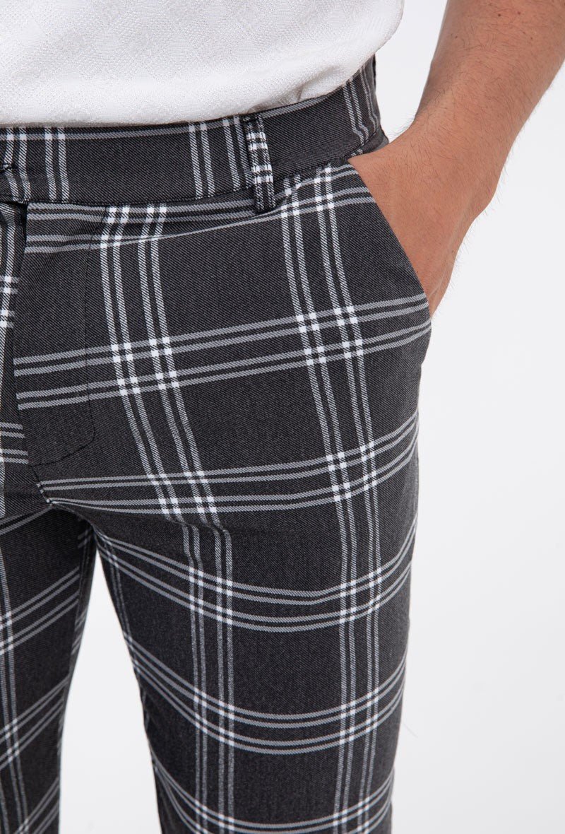 Pantalon à carreaux - Frilivin
