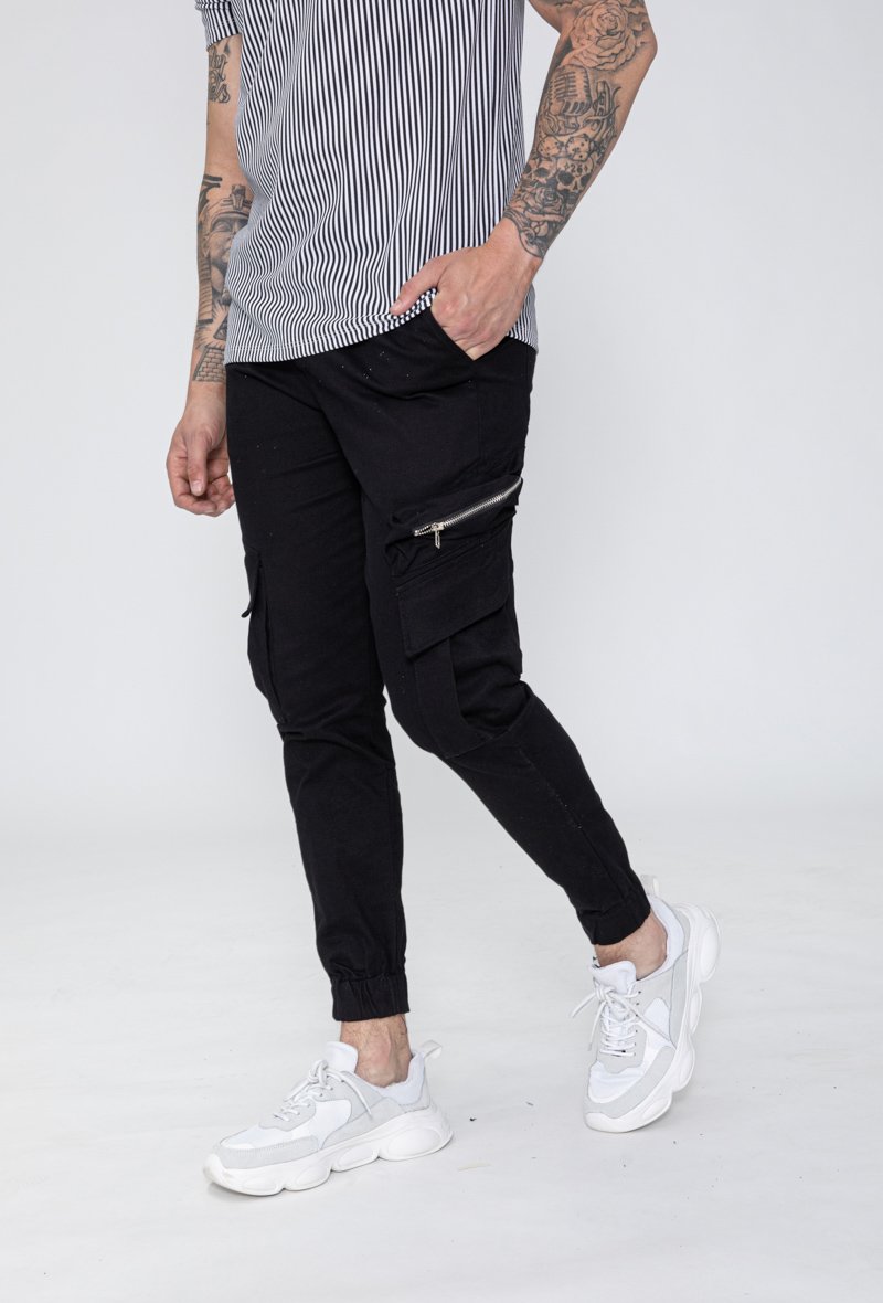 Pantalon cargo jogger avec zip - Frilivin