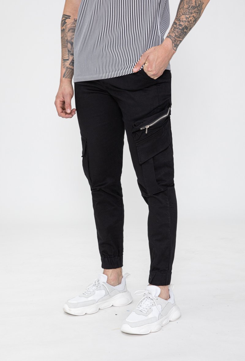 Pantalon cargo jogger avec zip - Frilivin