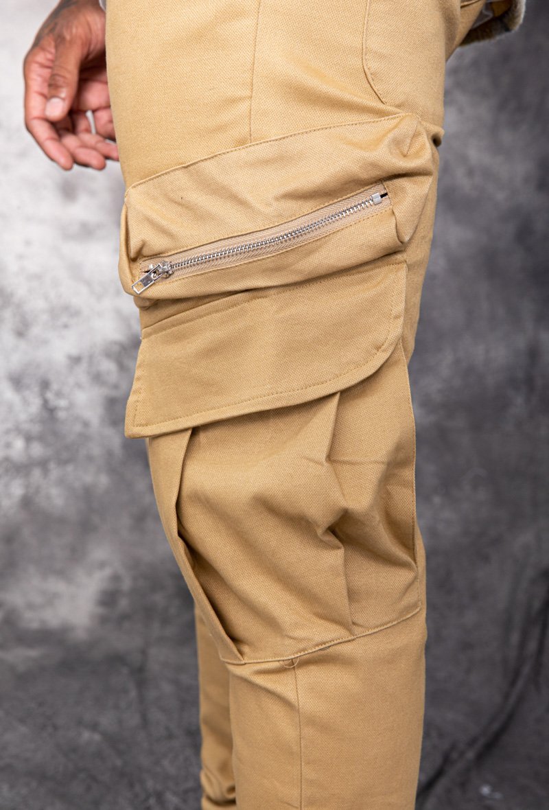 Pantalon cargo jogger avec zip - Frilivin