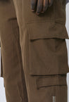 Pantalon cargo toile à fentes zippées - Frilivin