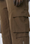 Pantalon cargo toile à fentes zippées - Frilivin