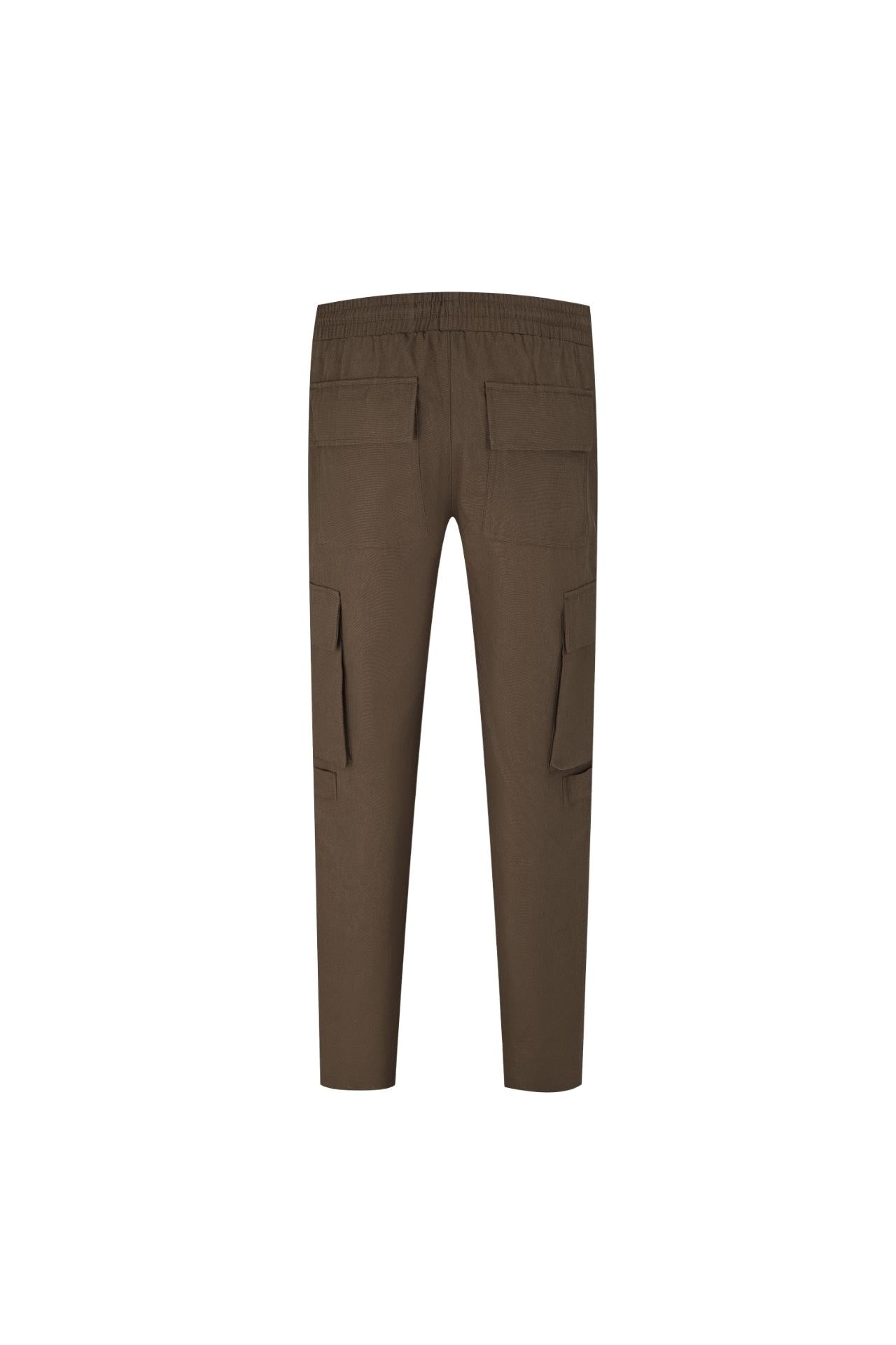 Pantalon cargo toile à fentes zippées - Frilivin