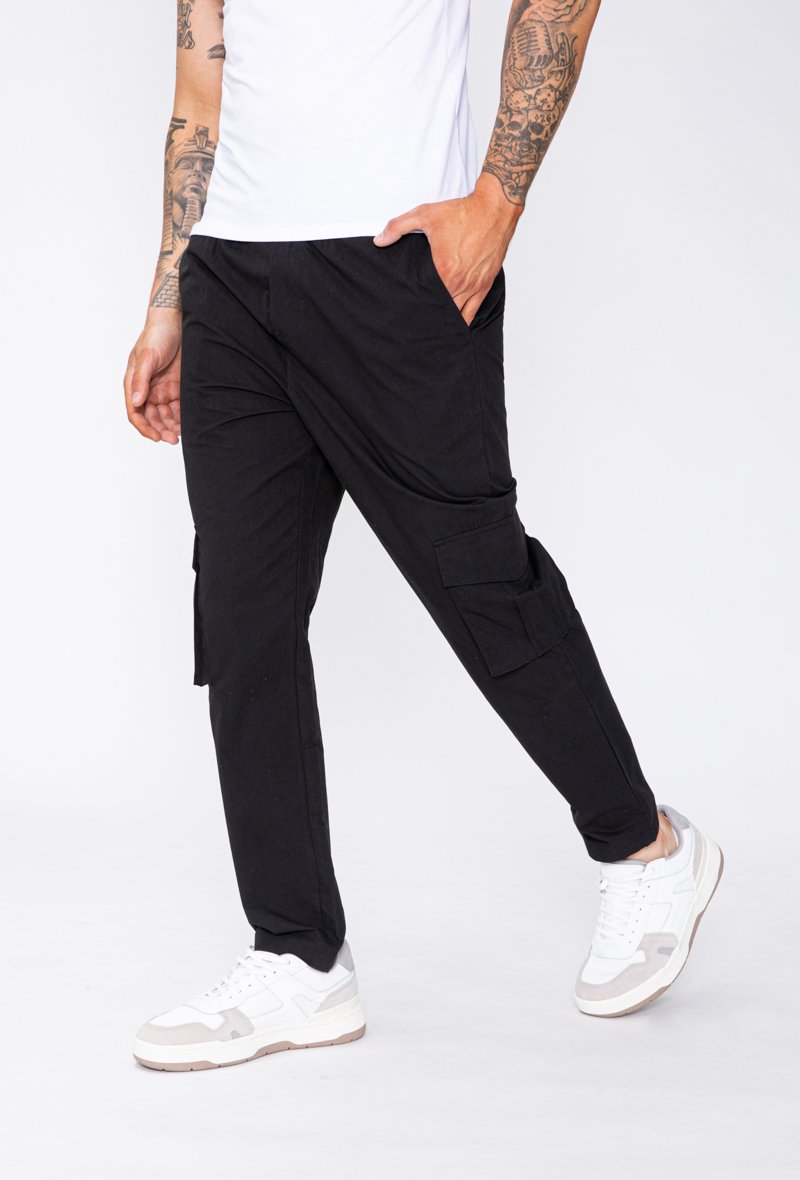 Pantalon cargo uni - Frilivin