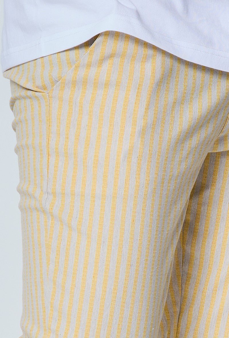 Pantalon chino à rayures - Frilivin