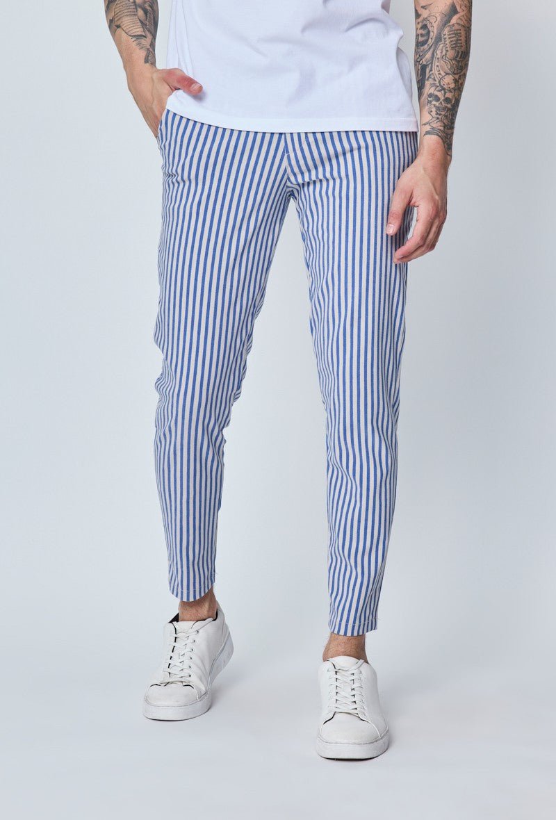 Pantalon chino à rayures - Frilivin