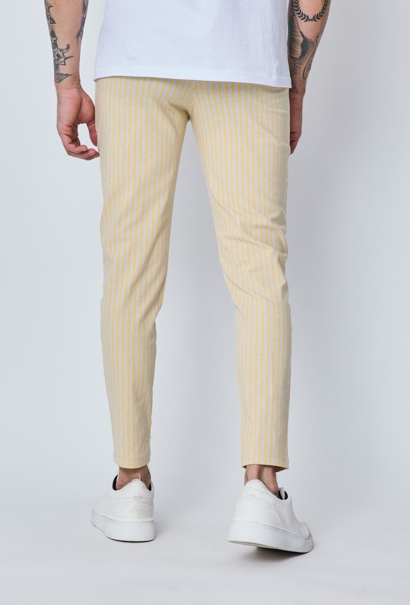 Pantalon chino à rayures - Frilivin